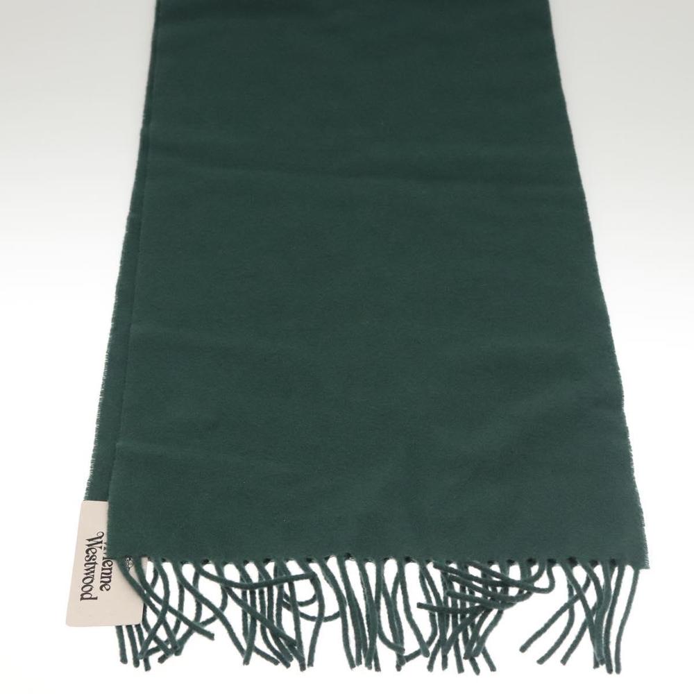 Vivienne Westwood Scarf Wool Green Auth am8369 - Picture 6 of 13